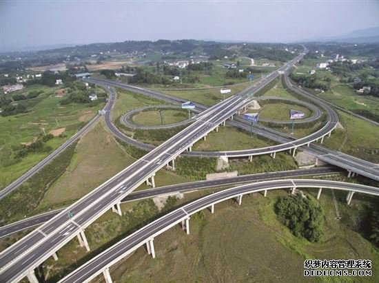 高速公路互通立交桥。